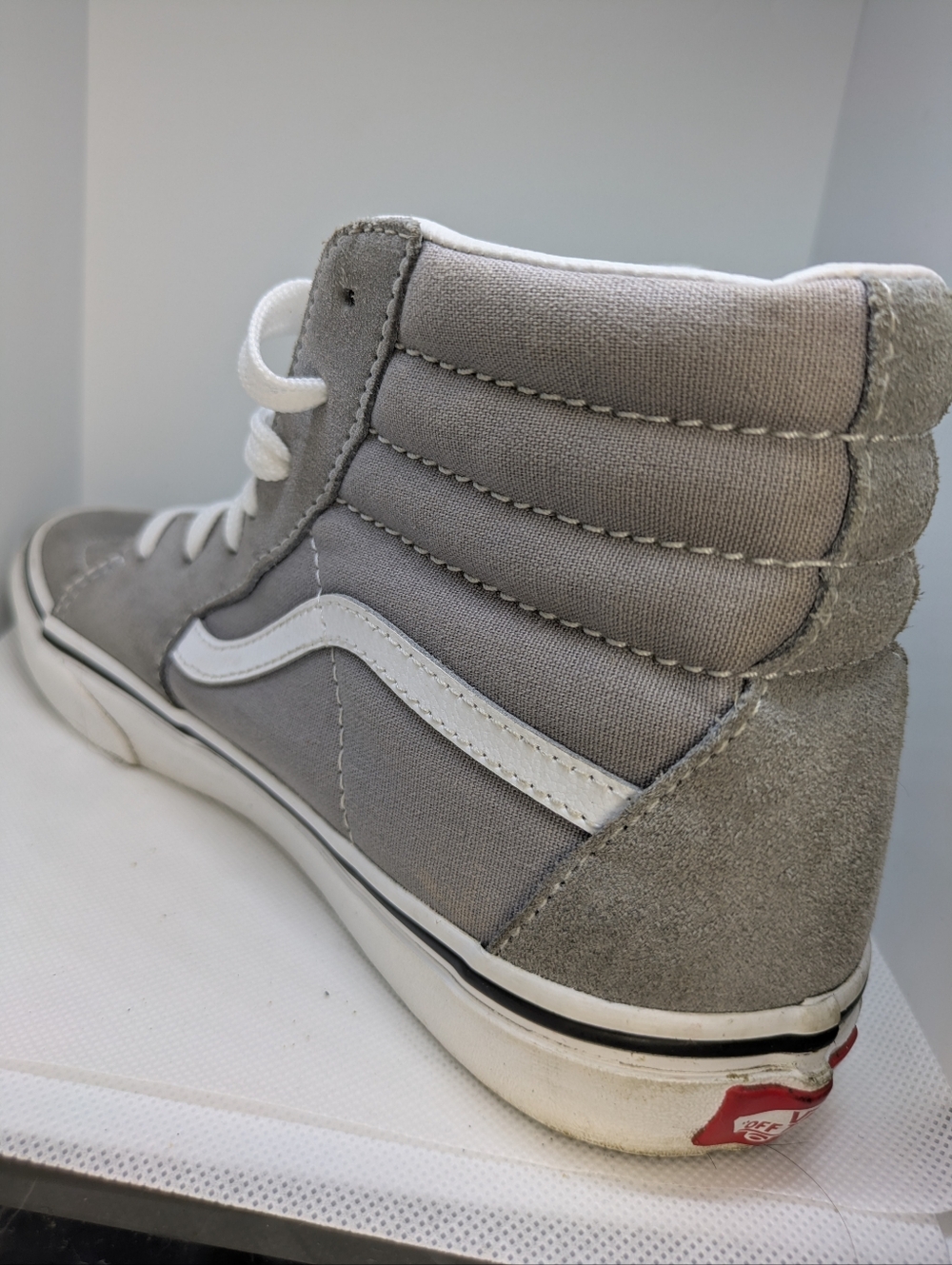 Grey High-Top Sneakers Size 7 Men's